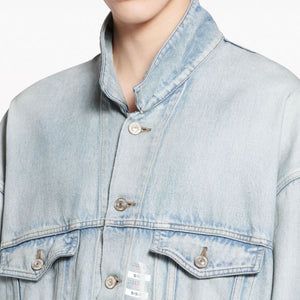 Balenciaga Denim jacket with flap pockets and drop shoulder