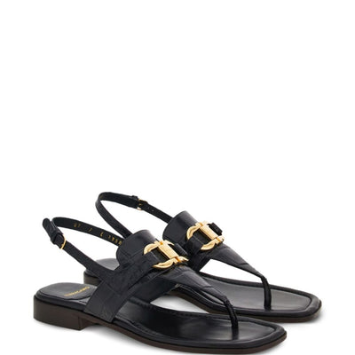Ferragamo Gancini-buckle Leather Sandals