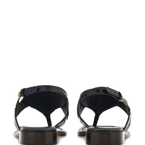 Ferragamo Gancini-buckle Leather Sandals
