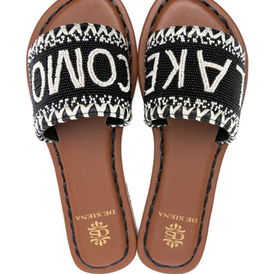 De Siena Lake Como Beads Flat Sandals.