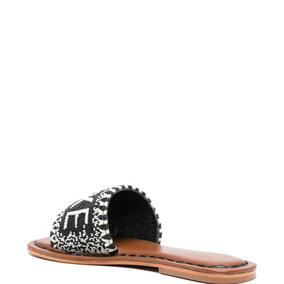 De Siena Lake Como Beads Flat Sandals.