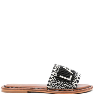 De Siena Lake Como Beads Flat Sandals.