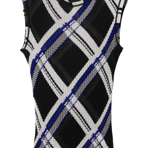 Burberry checked silk top