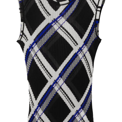 Burberry checked silk top