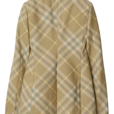 Burberry checked tailored single-breasted blazer