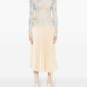 Erika Cavallini Semi-Couture Long sleeve printed t-shirt