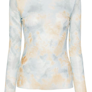 Erika Cavallini Semi-Couture Long sleeve printed t-shirt