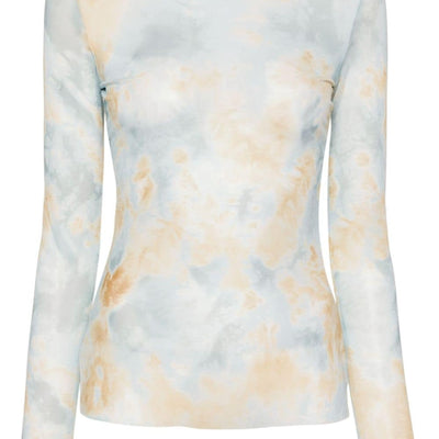 Erika Cavallini Semi-Couture Long sleeve printed t-shirt