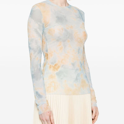 Erika Cavallini Semi-Couture Long sleeve printed t-shirt