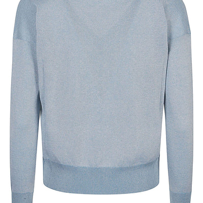 Base Cotton blend v-neck sweater