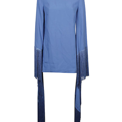 Taller Marmo Main Mini Del Mar fringed mini dress