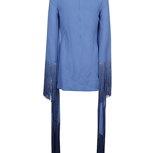 Taller Marmo Main Mini Del Mar fringed mini dress