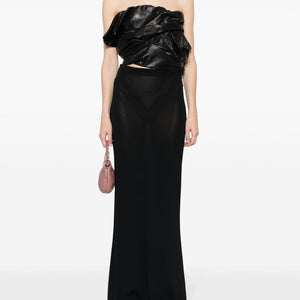 Rick Owens Draped leather bustier