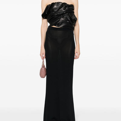 Rick Owens Draped leather bustier