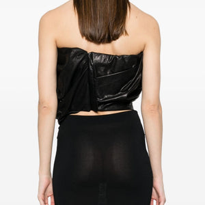 Rick Owens Draped leather bustier