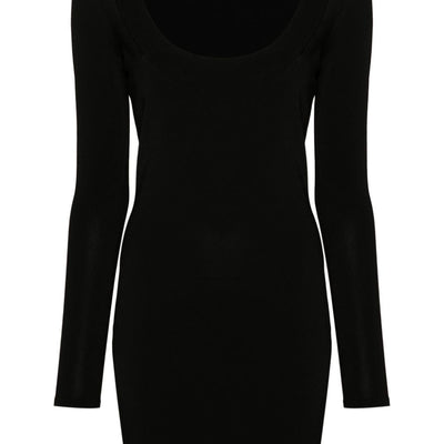 Saint Laurent Décolleté Mini Dress