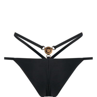 Versace Medusa-plaque strappy bikini bottoms