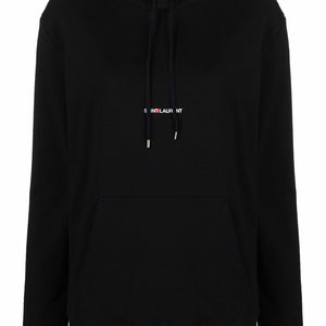 Saint Laurent Logo Print Hoodie