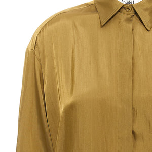Nude Satin Shirt