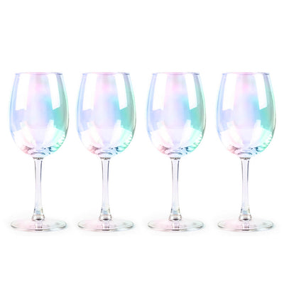 Rainbow Wine Glasses - Set of 4