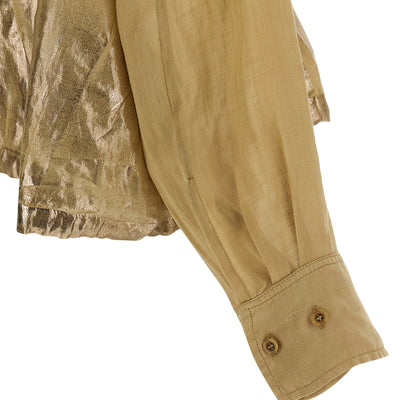 Nude Linen Blend Shirt