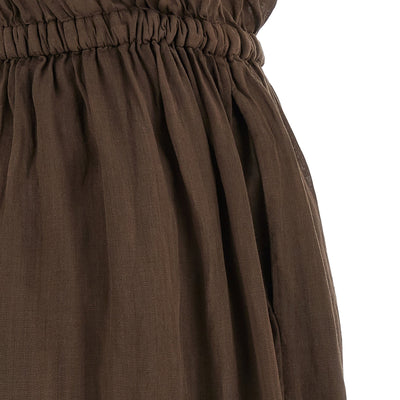 Nude Linen Blend Dress