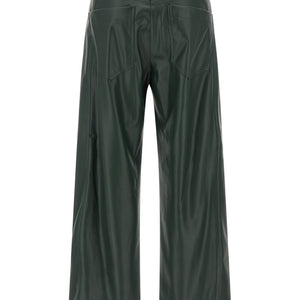 Nude Faux Leather Trousers