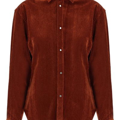 Nude Velvet Shirt