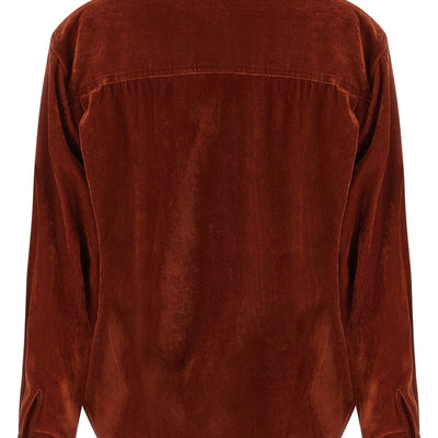 Nude Velvet Shirt
