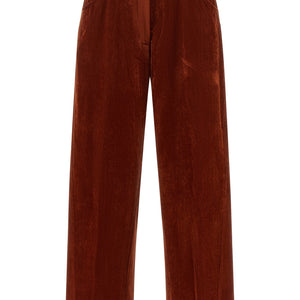 Nude Velvet Pants
