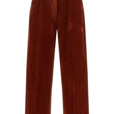 Nude Velvet Pants