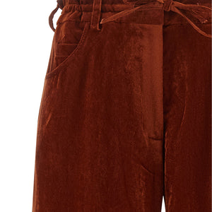 Nude Velvet Pants