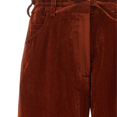Nude Velvet Pants