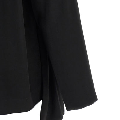 Nude Draped Panel Blouse