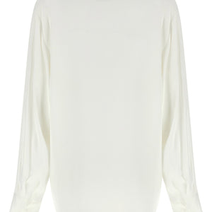 Nude V-neck Blouse