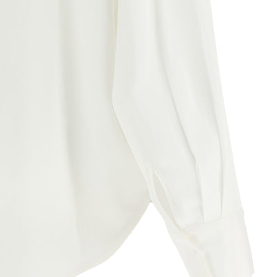Nude V-neck Blouse