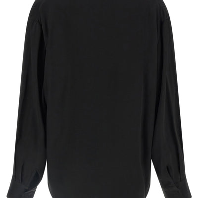 Nude V-neck Blouse