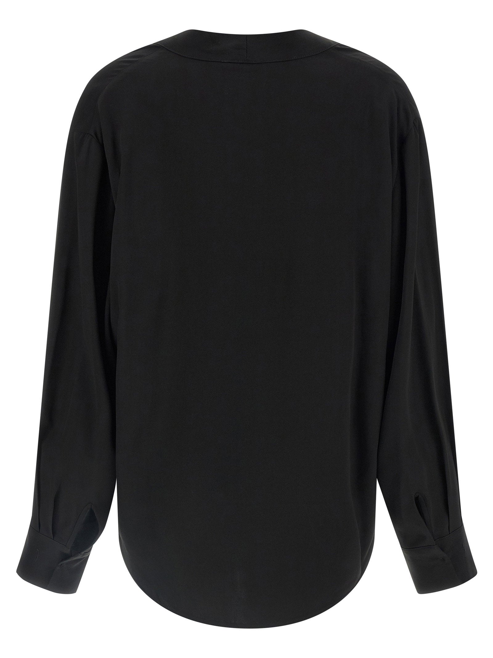 Nude V-neck Blouse