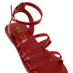 Asymmetrical Strappy Flat Sandals