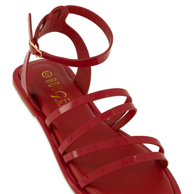 Asymmetrical Strappy Flat Sandals