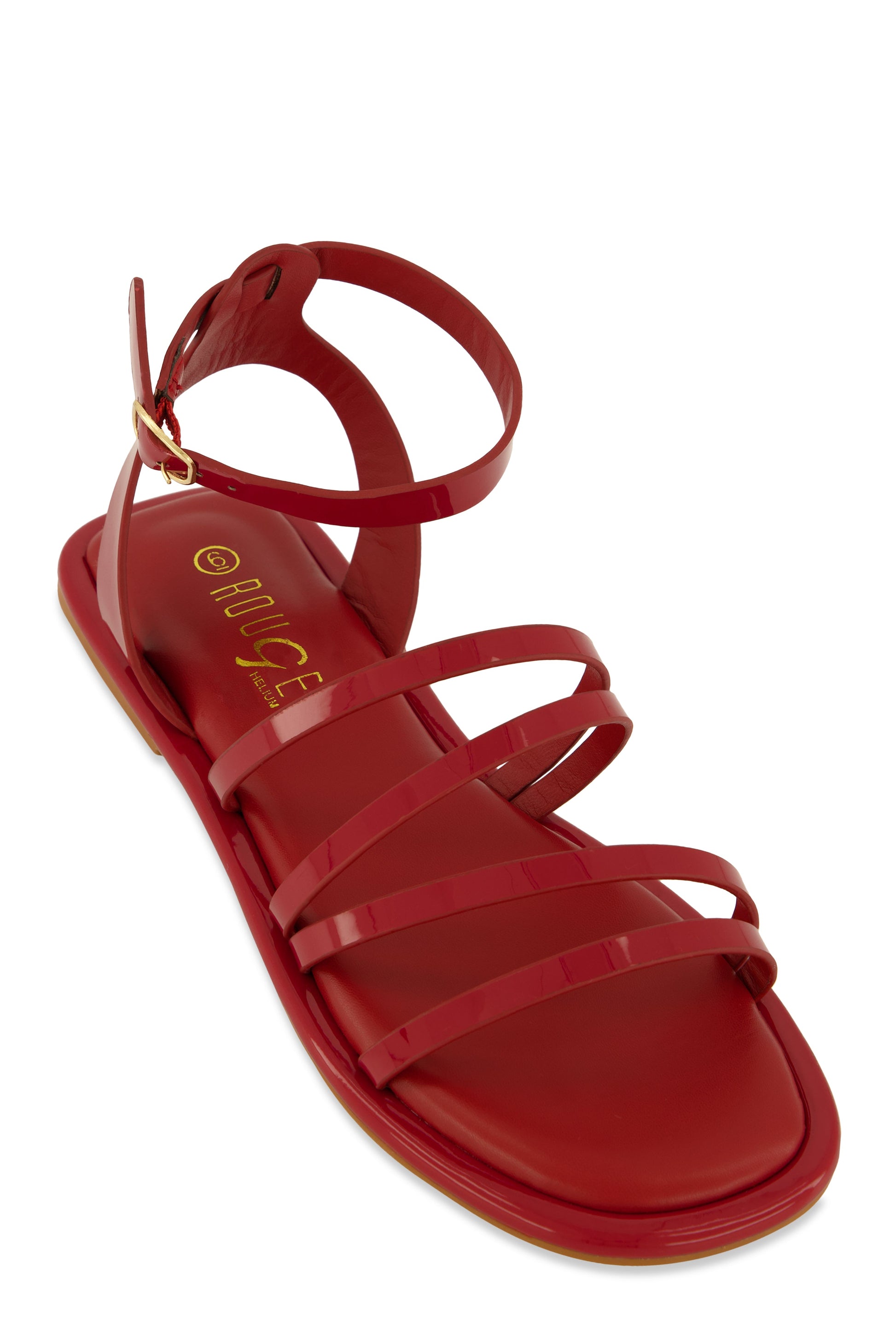 Asymmetrical Strappy Flat Sandals