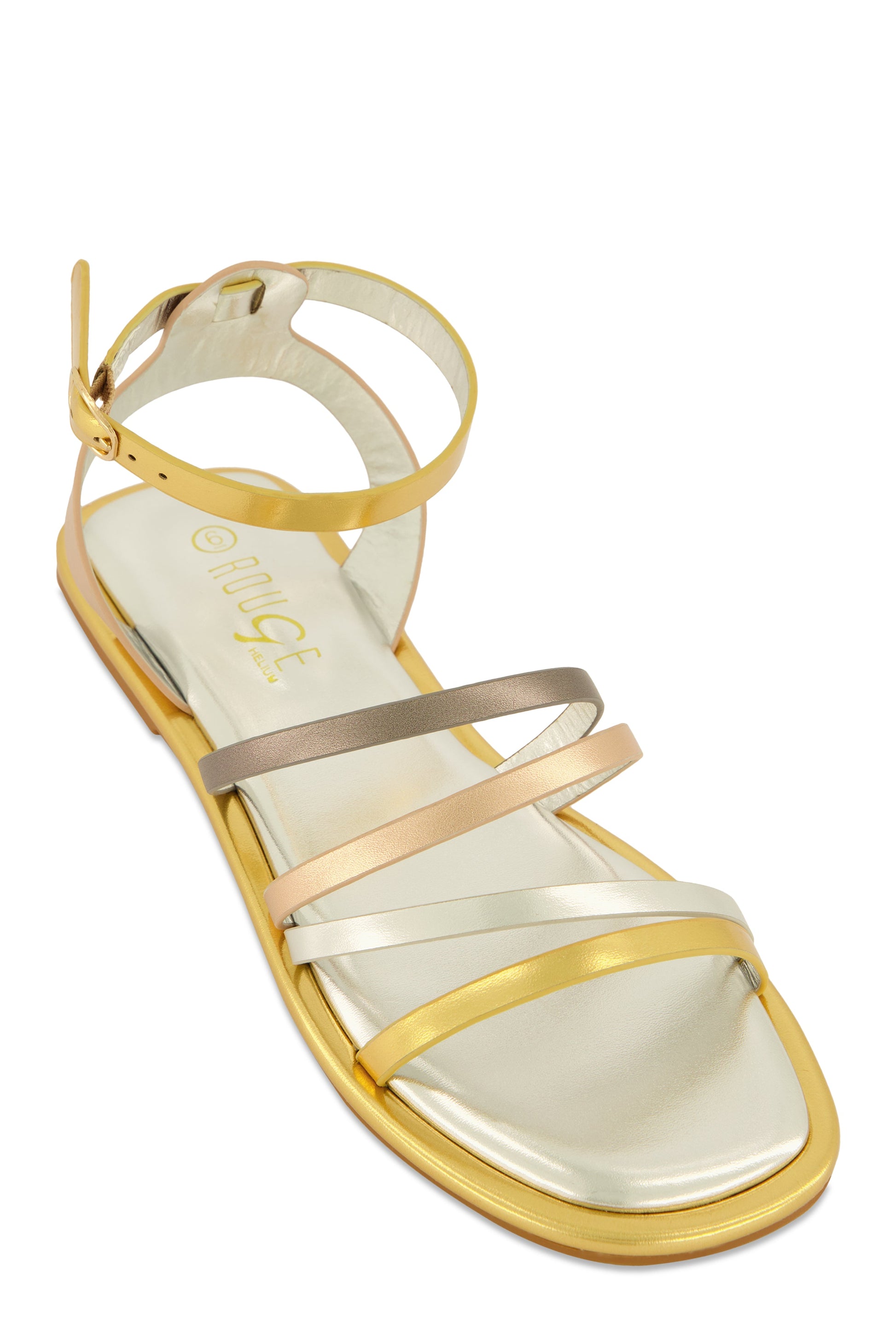 Asymmetrical Strappy Flat Sandals