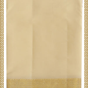 Kanchi Pure Silk CreamTraditional Dhoti With Kanduva (8 X 4)