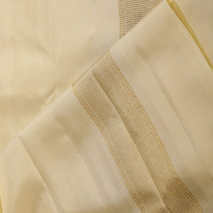Kanchi Pure Silk CreamTraditional Dhoti With Kanduva (8 X 4)