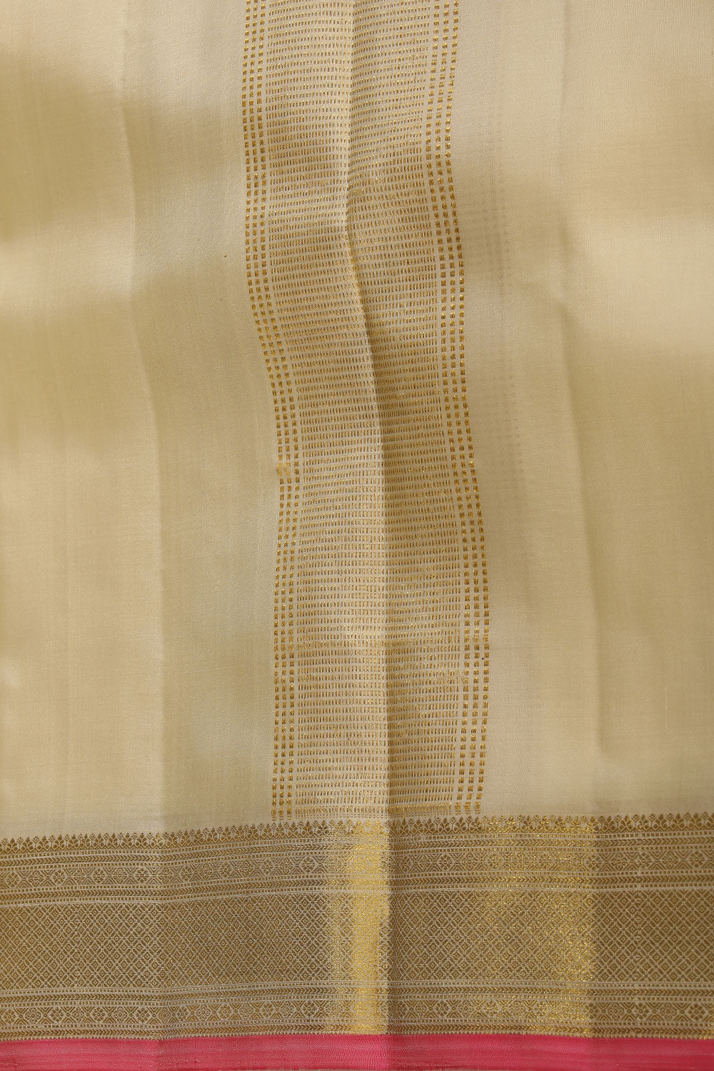 Kanchi Pure Silk CreamTraditional Dhoti With Kanduva (8 X 4)