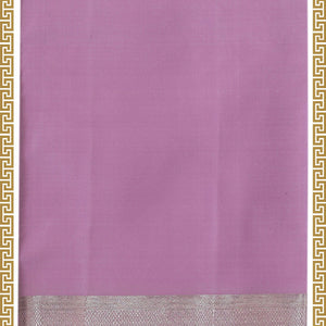 Kanchi Pure Silk Lavender-Purple Traditional Dhoti With Kanduva (8 X 4)