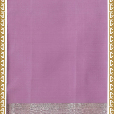 Kanchi Pure Silk Lavender-Purple Traditional Dhoti With Kanduva (8 X 4)