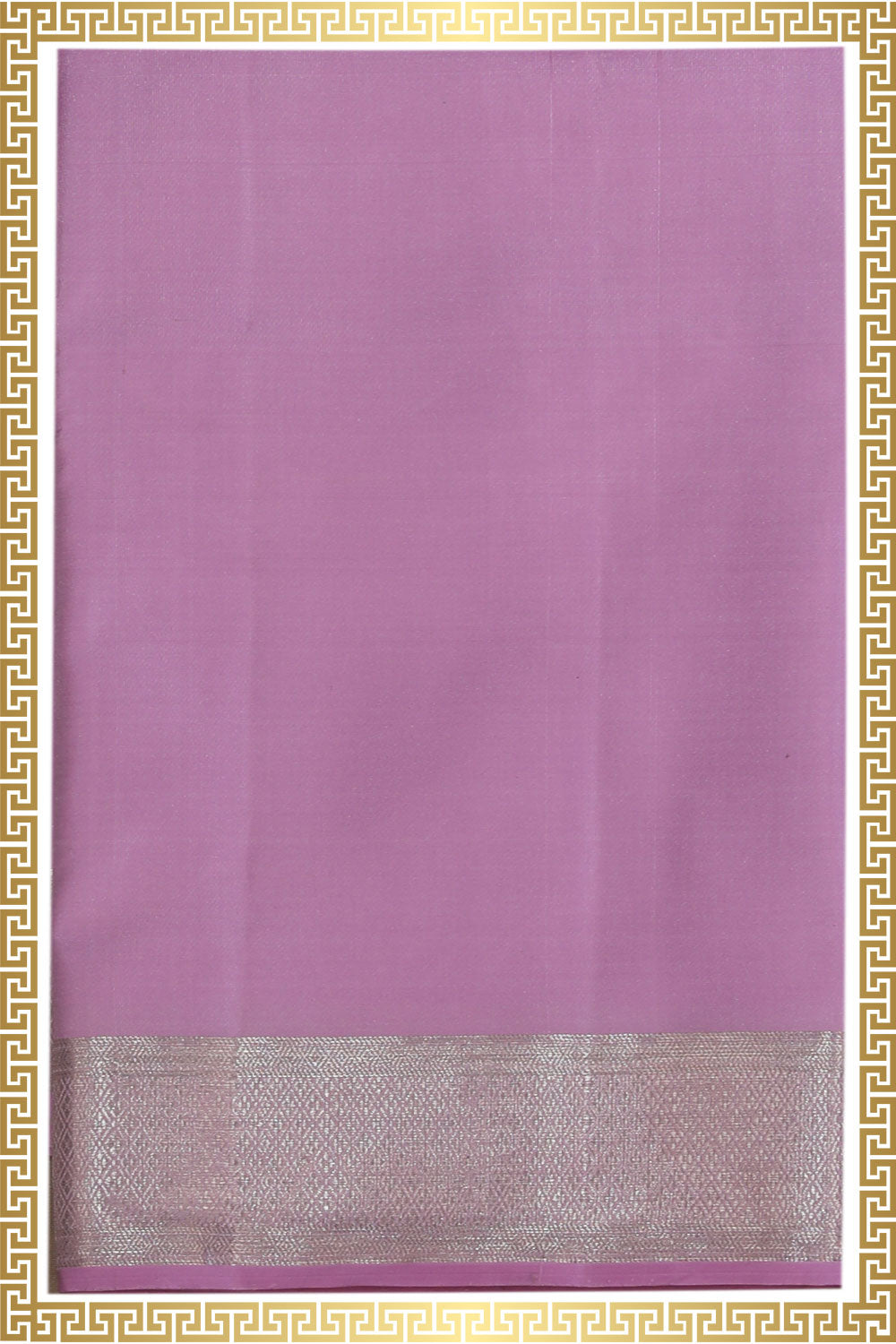 Kanchi Pure Silk Lavender-Purple Traditional Dhoti With Kanduva (8 X 4)