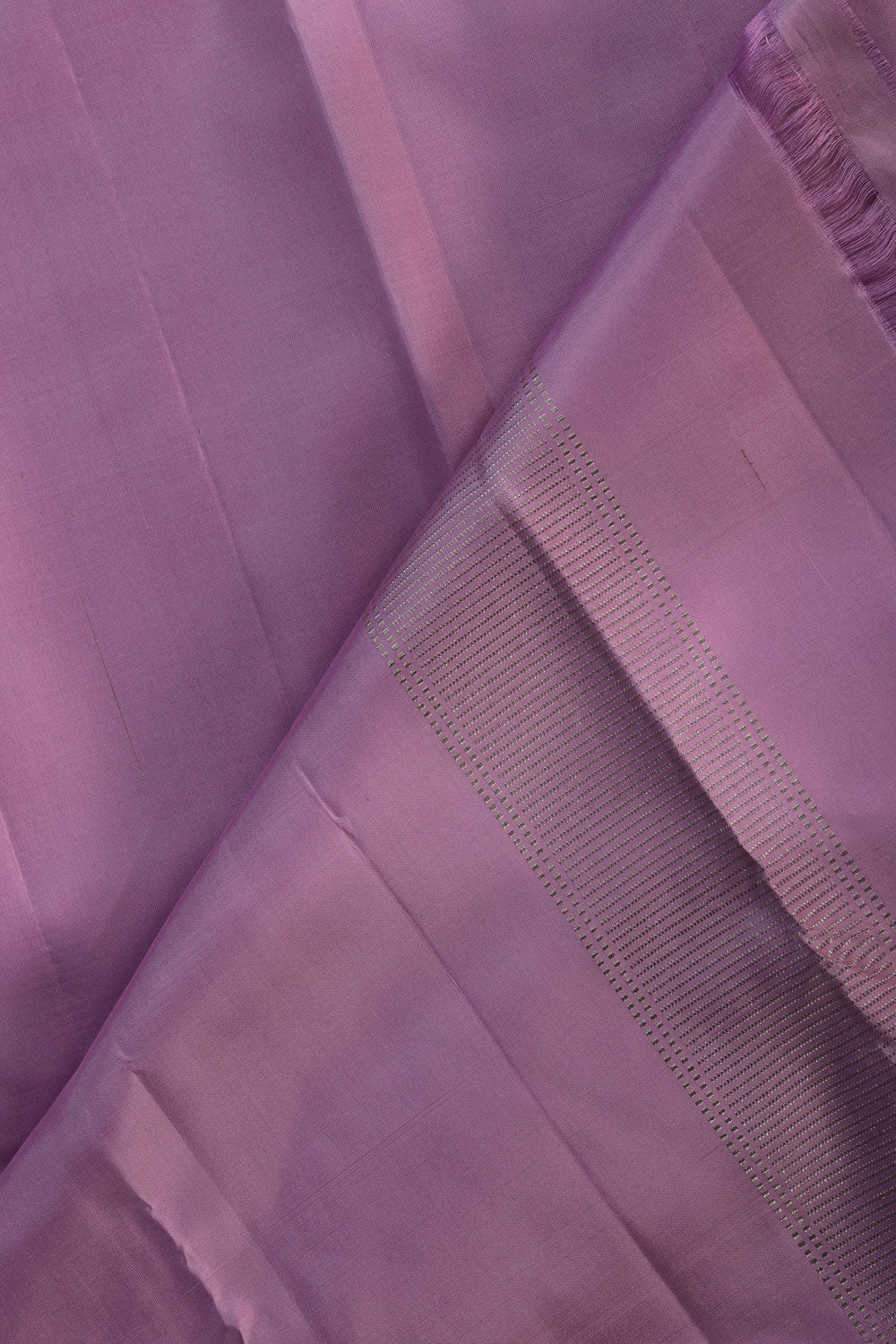 Kanchi Pure Silk Lavender-Purple Traditional Dhoti With Kanduva (8 X 4)