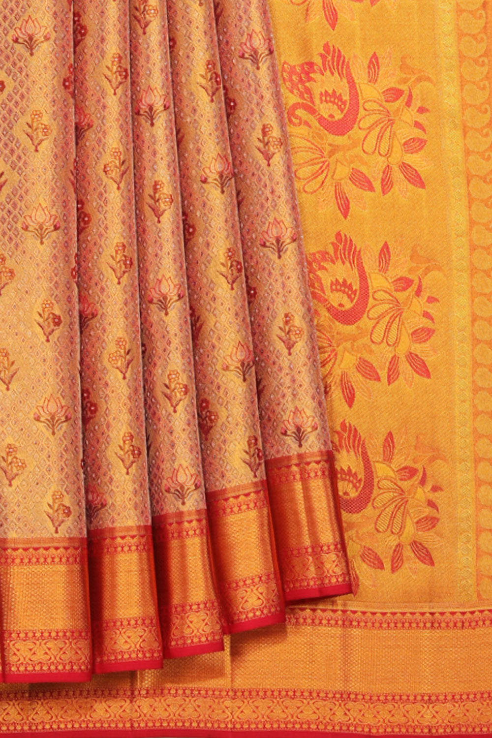 Kanchipattu An Ethereal Tissue Gold Saree